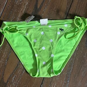 Abercrombie & Fitch Green and White Swim Bottoms